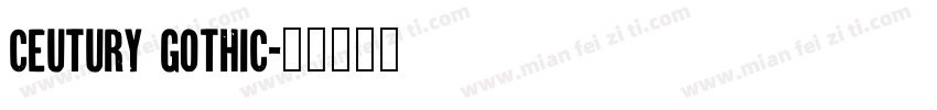 ceutury gothic字体转换